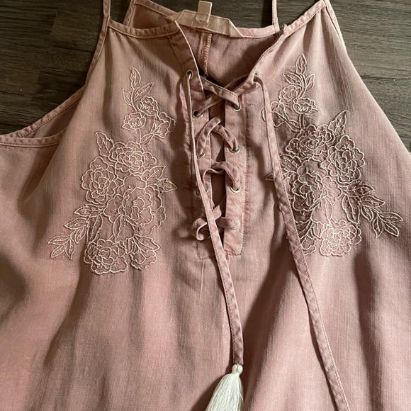 Light Pink Casual Mini Dress - Picture 4 of 4